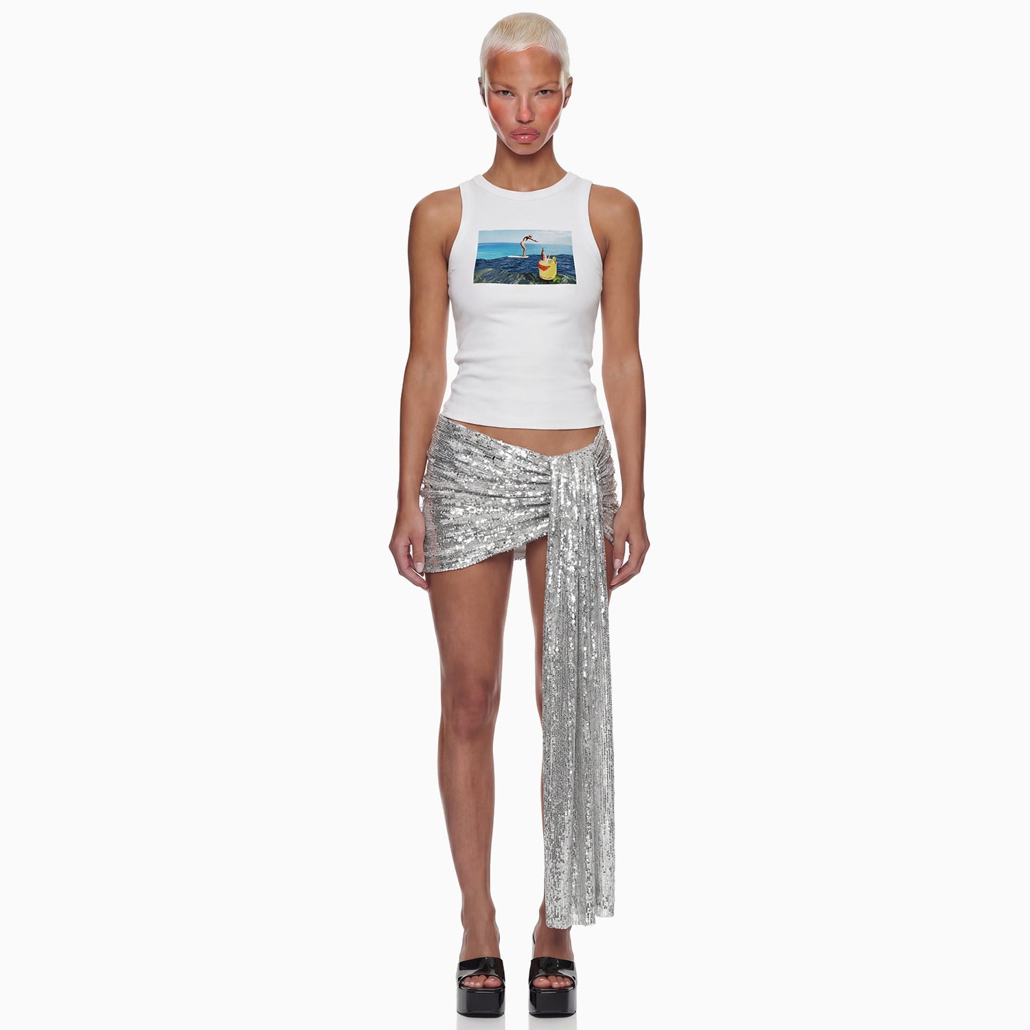 Mini Saia Paetê Aura