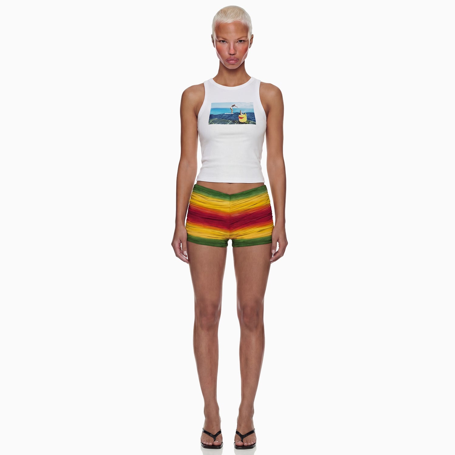 Mini Shorts Tule Ginga