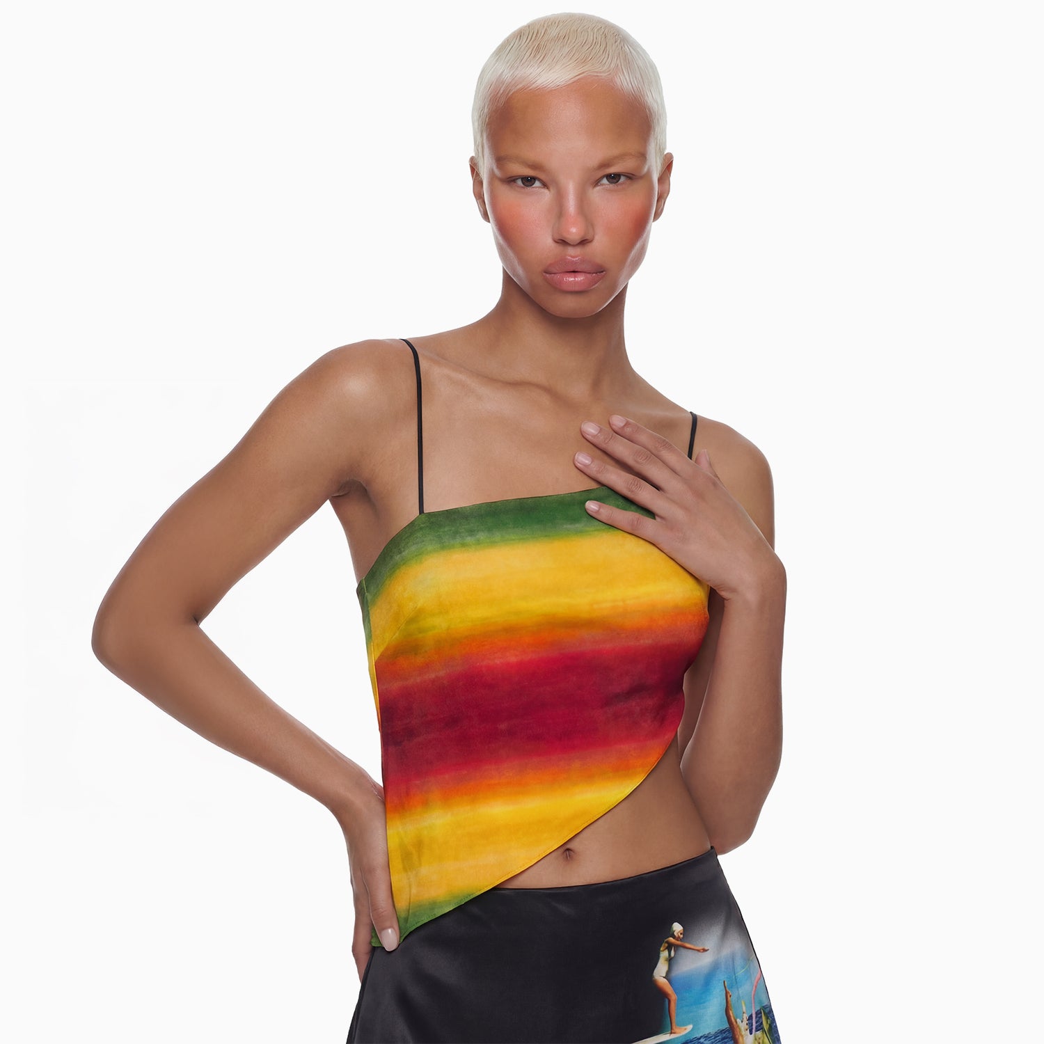 Top Tule Assimétrico Ginga