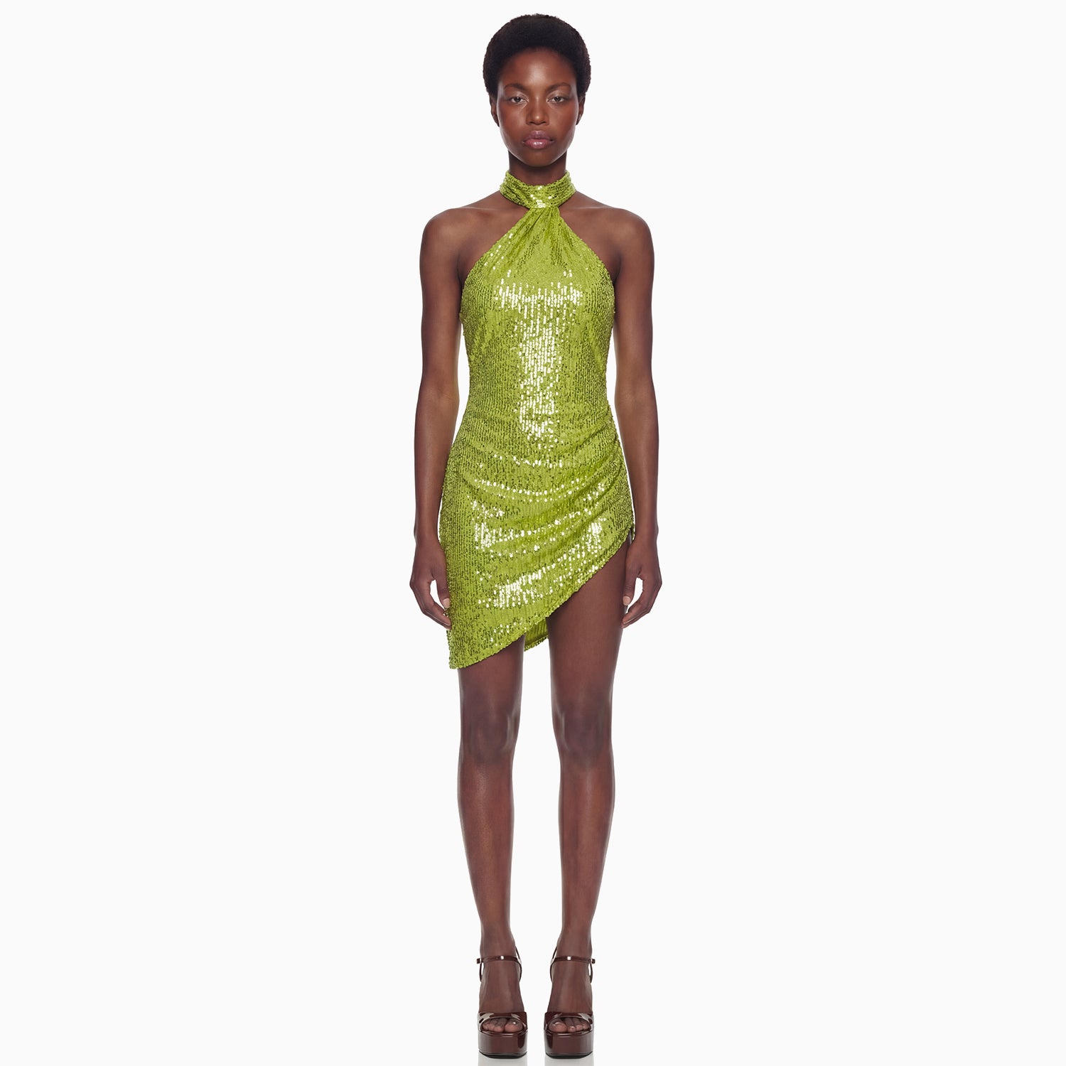 Vestido Assimétrico Paetê Aura