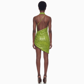 Vestido Assimétrico Paetê Aura