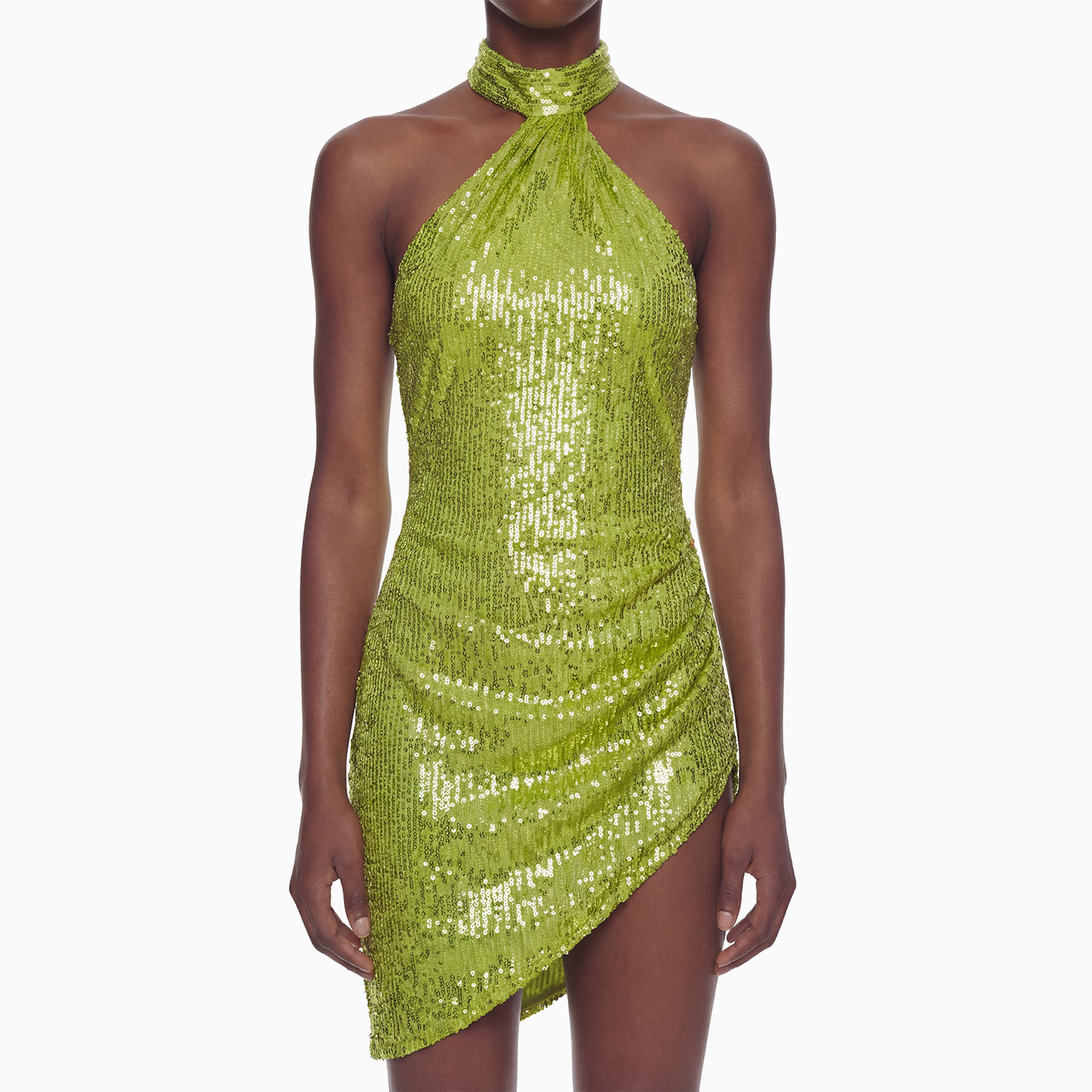 Vestido Assimétrico Paetê Aura