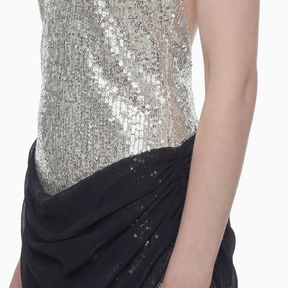 Vestido Curto Paetê Aura