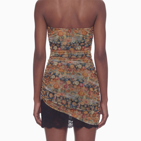 Vestido Curto Tule Renda